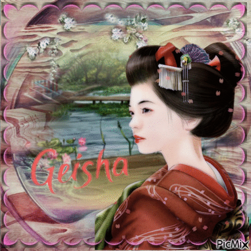 Geisha - Бесплатный анимированный гифка