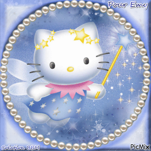 Hello Kitty pour Emy par BBM - Бесплатни анимирани ГИФ