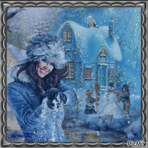 Portrait d'hiver - Δωρεάν κινούμενο GIF