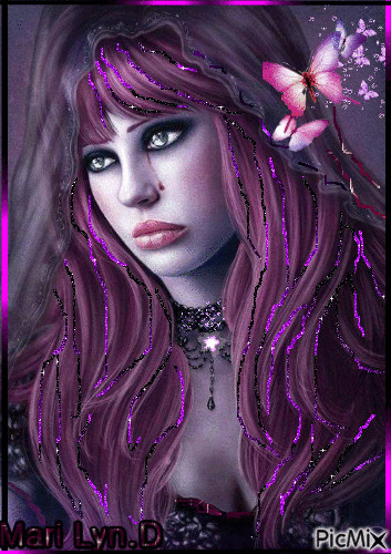 violette ..triste.. - Free animated GIF