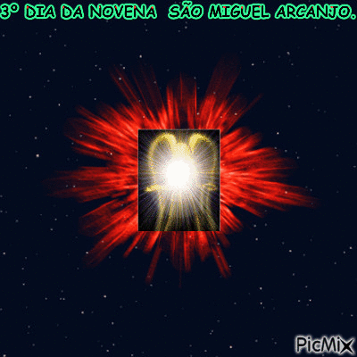 3º DIA DA NOVENA SÃO MIGUEL ARCANJO . - Безплатен анимиран GIF