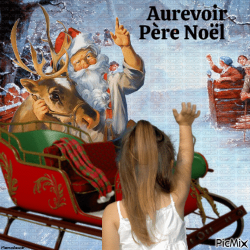 Aurevoir Père Noël. - Besplatni animirani GIF