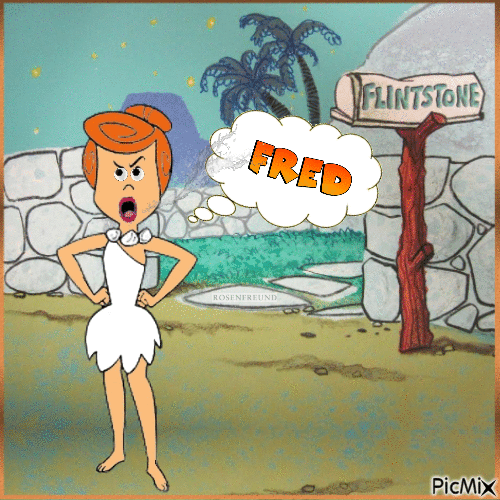Wilma Flintstone - GIF animé gratuit