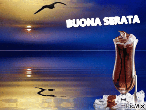 BUONA SERATA - Бесплатный анимированный гифка