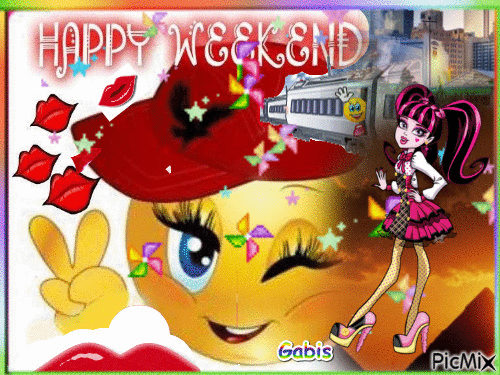 Happy weekend - Безплатен анимиран GIF