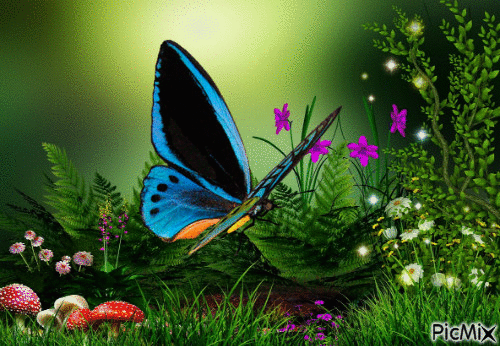 Schmetterling - Бесплатни анимирани ГИФ
