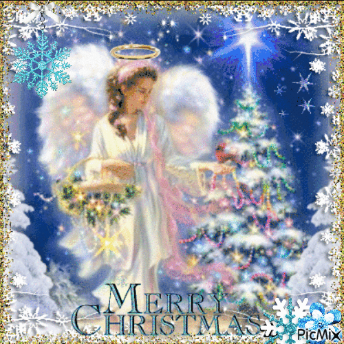 Christmas Angel - Бесплатный анимированный гифка