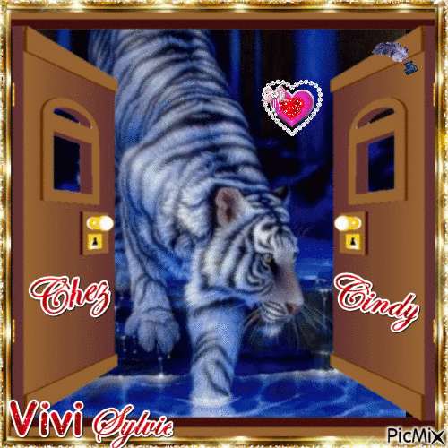 Tigre (pour Cindy) - GIF animado grátis