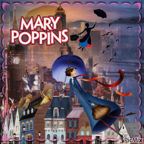 Mary poppins - GIF animate gratis