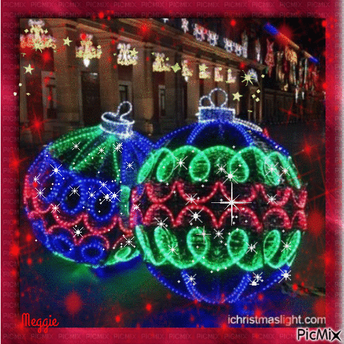 Christmas balls - Ingyenes animált GIF