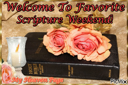 Welcome To Favorite Scripture Weekend! - Δωρεάν κινούμενο GIF