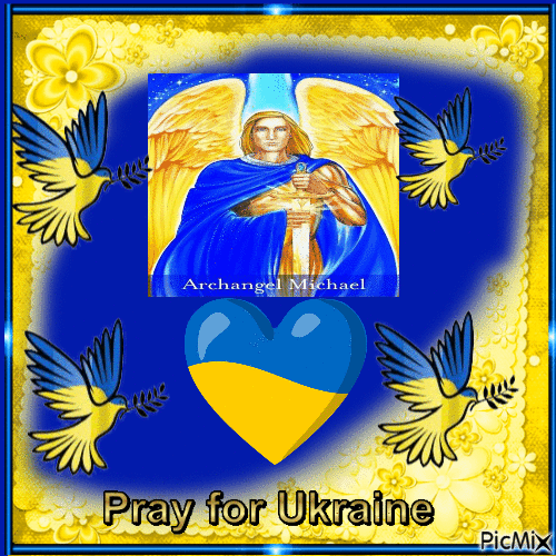 Pray for Ukraine - GIF animasi gratis
