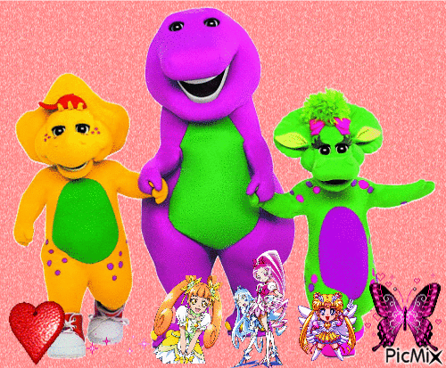 Barney and his Friends - GIF animasi gratis