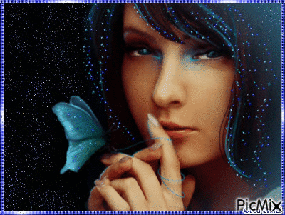 femme papillon - Ücretsiz animasyonlu GIF