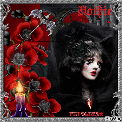 Gothic woman - GIF เคลื่อนไหวฟรี