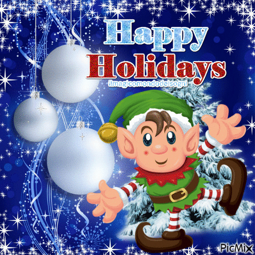 happy holidays - 無料のアニメーション GIF