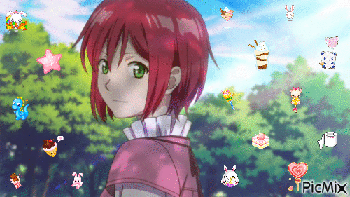 Giff Shirayuki aux cheveux rouges Shirayuki créé par moi - Bezmaksas animēts GIF