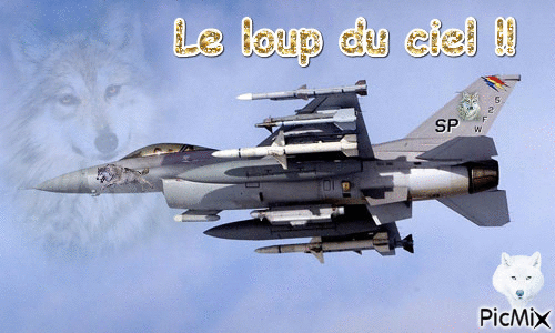 Le loup du ciel !! - Bezmaksas animēts GIF