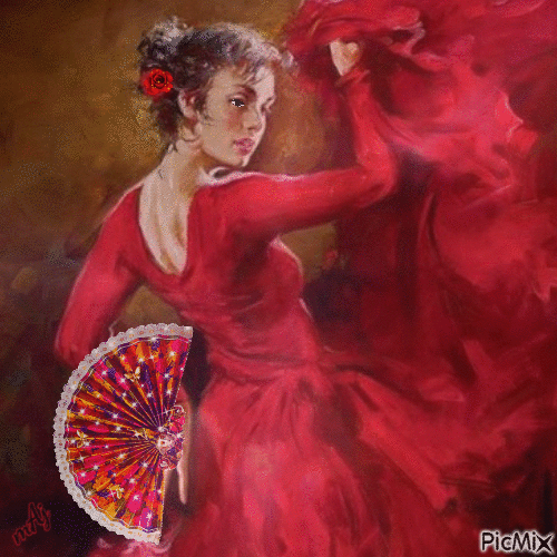 Concours " Danseuse de Flamenco" - Nemokamas animacinis gif