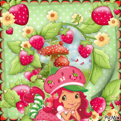 Strawberry - Bezmaksas animēts GIF