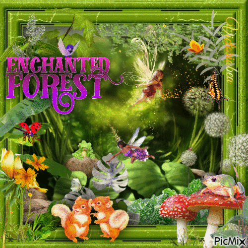 Enchanted forest - Бесплатный анимированный гифка