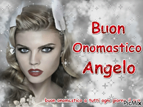 buon onomastico Angelo - Безплатен анимиран GIF