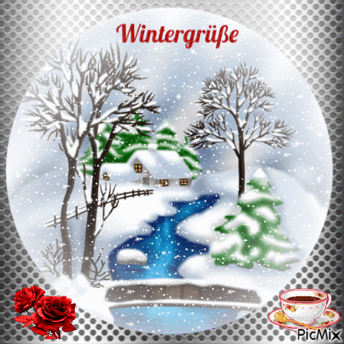 Wintergrüße - Bezmaksas animēts GIF