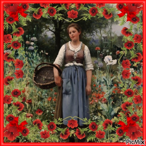 AMONG THE POPPIES - png gratis
