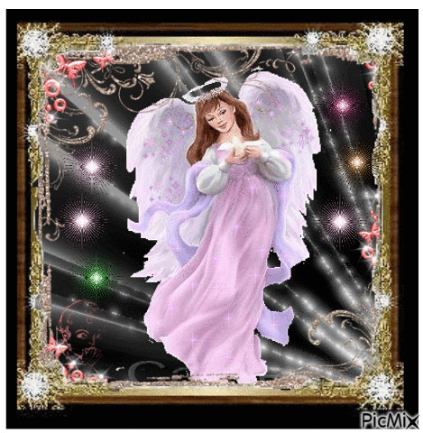 Angel in pink - Gratis animeret GIF