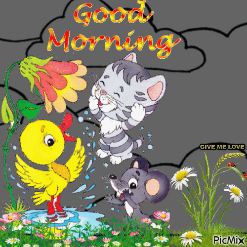 GOOD MORNING - Bezmaksas animēts GIF