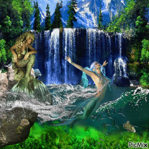 Mermaids - Zdarma animovaný GIF