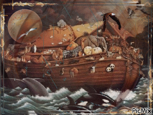 Arca di Noè - GIF animé gratuit