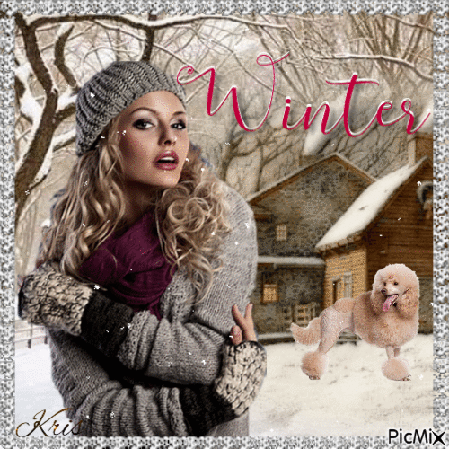 femme d'hiver 🎄⛄💖 - Besplatni animirani GIF