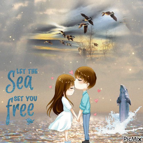 Let The Sea....Set You Free - Nemokamas animacinis gif
