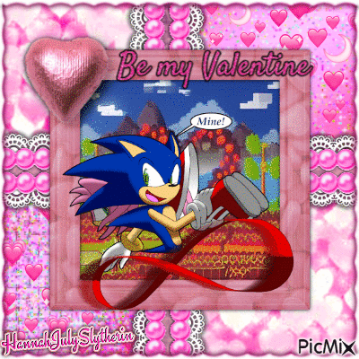 ♥Sonic Steals Amy to be his Valentine♥ - GIF animado grátis