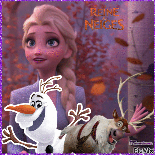 La reine des neiges. - GIF animate gratis