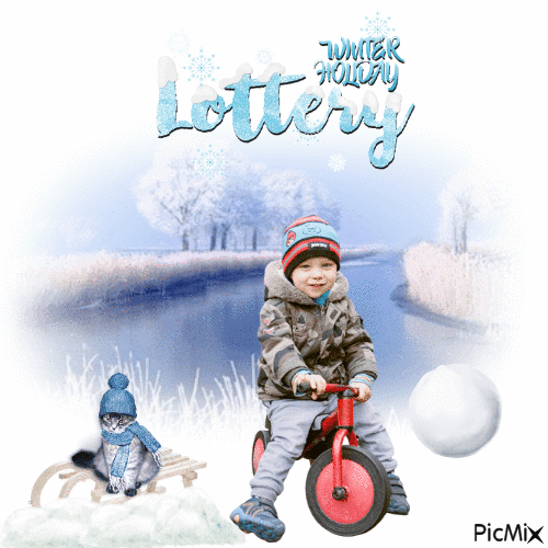 Winter Holiday Lottery - Free animated GIF