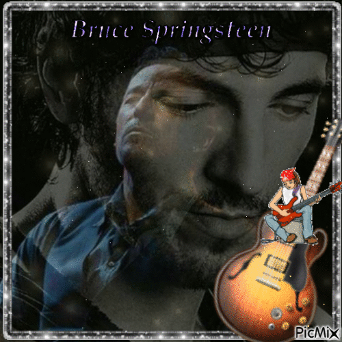 Bruce Springsteen - GIF animé gratuit