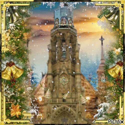 The clock tower - GIF animé gratuit