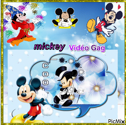 Mickey, un régal, que du Bonheur - Бесплатный анимированный гифка