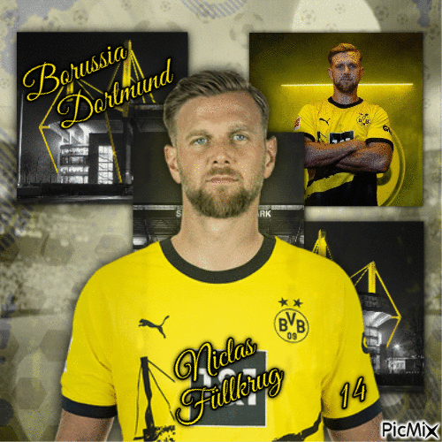 Niclas Füllkrug | Borussia Dortmund - Бесплатни анимирани ГИФ