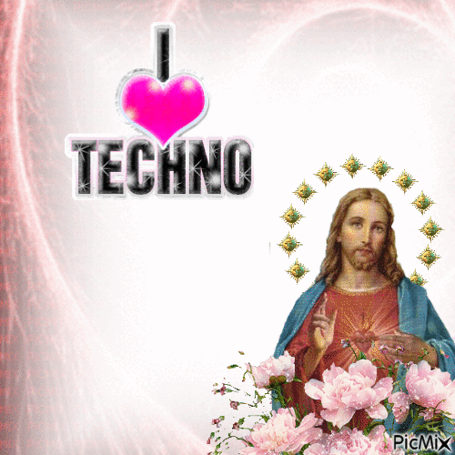 Jézus techno - Gratis animeret GIF