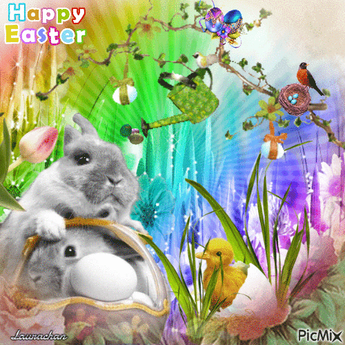 Happy Easter - Laurachan - 無料のアニメーション GIF
