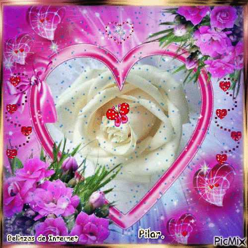 Rosas y corazones - Free animated GIF - PicMix