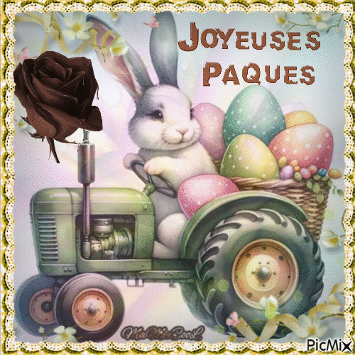Joyeuse Pâques - Bezmaksas animēts GIF