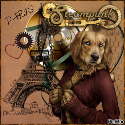 Steampunk Paris - png gratis