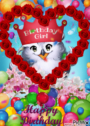 OWL BIRTHDAY 2 - Animovaný GIF zadarmo