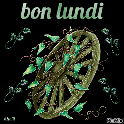 lundi - Бесплатный анимированный гифка