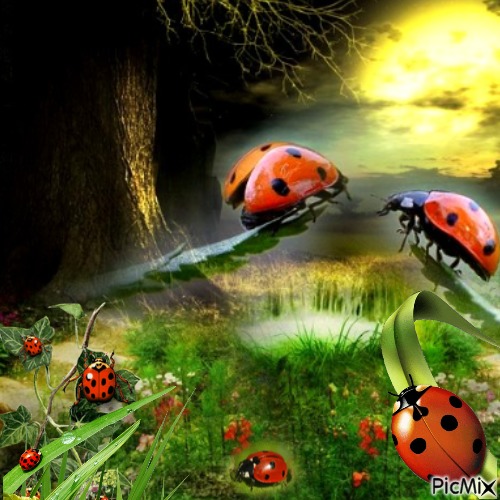 Coccinelles - darmowe png