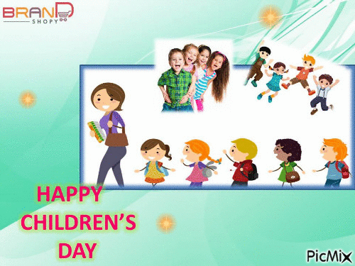 Children Day - GIF animado grátis